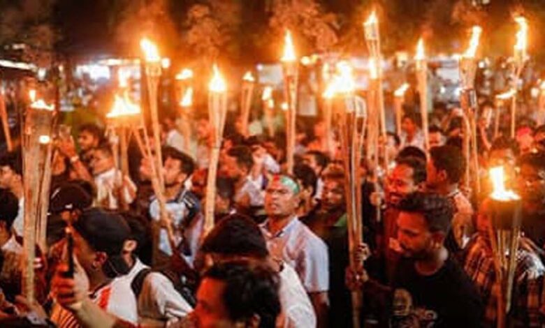 ढाका में हिंदुओं का विशाल प्रदर्शन, राम मूर्ति निर्माण रुकने पर भड़का विरोध ढाका-में-हिंदुओं-का-विशाल-प्रदर्शन,-राम-मूर्ति-निर्माण-रुकने-पर-भड़का-विरोध