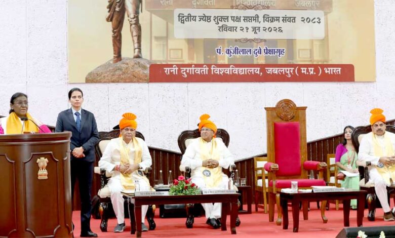 भारतीय संस्कृति, परंपरा और भाषाओं के प्रति सम्मान का भाव विकसित करना विश्वविद्यालयों की महत्वपूर्ण जिम्मेदारी : राष्ट्रपति मुर्मु भारतीय-संस्कृति,-परंपरा-और-भाषाओं-के-प्रति-सम्मान-का-भाव-विकसित-करना-विश्वविद्यालयों-की-महत्वपूर्ण-जिम्मेदारी-:-राष्ट्रपति-मुर्मु